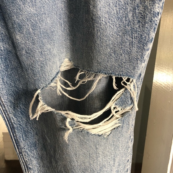 NWOT AMERICAN EAGLE OUTFITTER AE Curvy Mottled Mom Jeans Size 24 - Picture 12 of 15